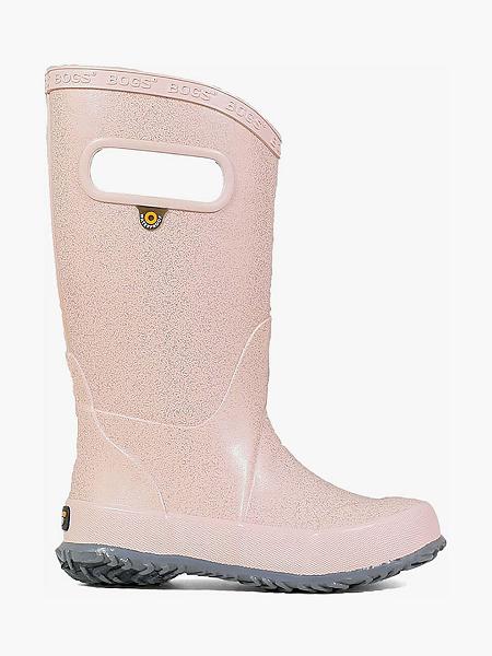 BOGS Boots Deutschland - Glitter Regenstiefel Kinder Rosa Gold DE14805